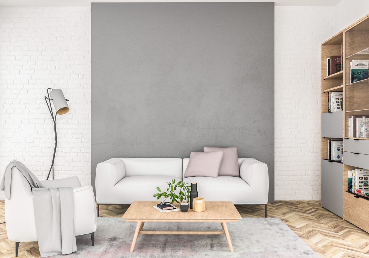 Пустая стена в гостиной