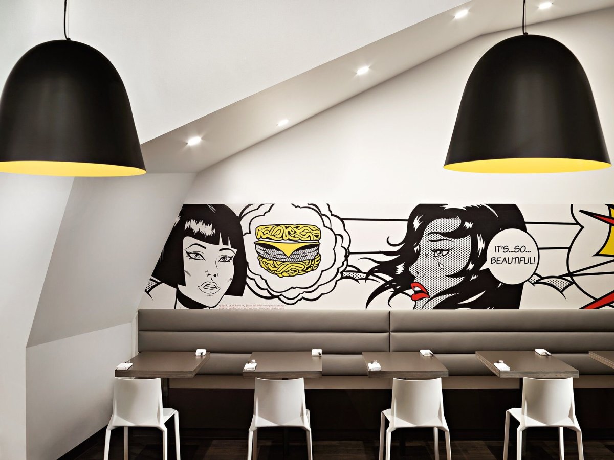 Кафе в стиле поп арт