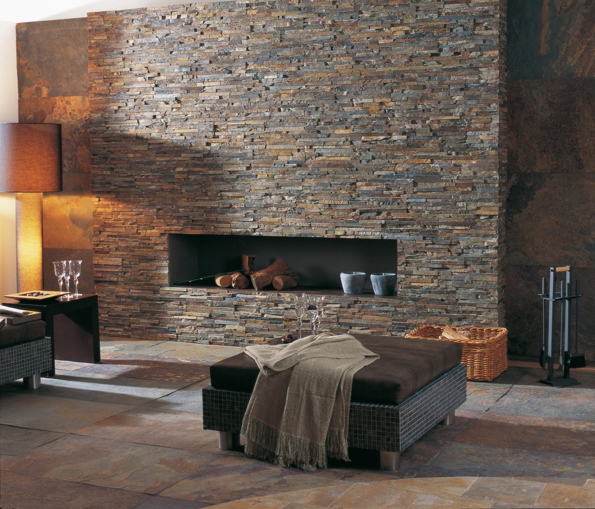 Отделка стен Галькой