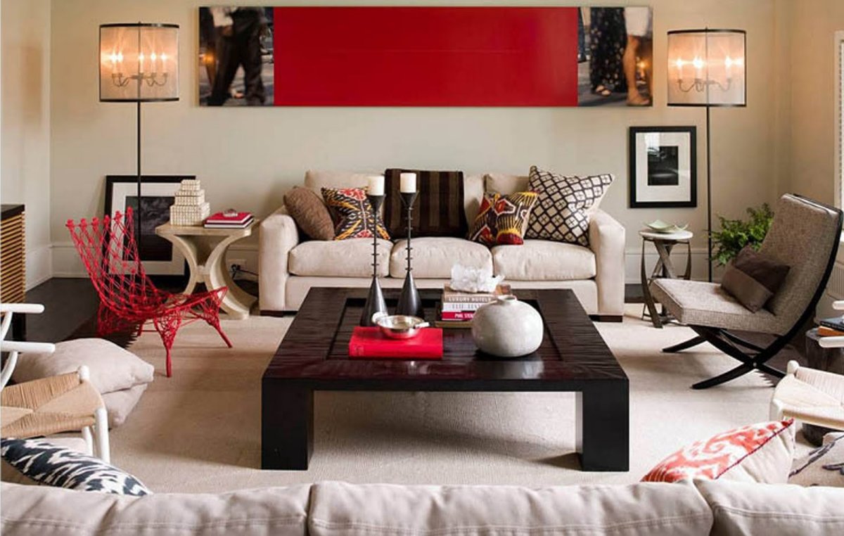 Контрастные цвета в интерьере