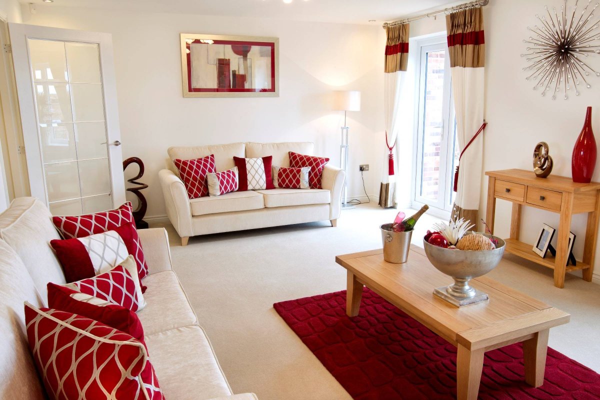 Красный цвет в интерьере