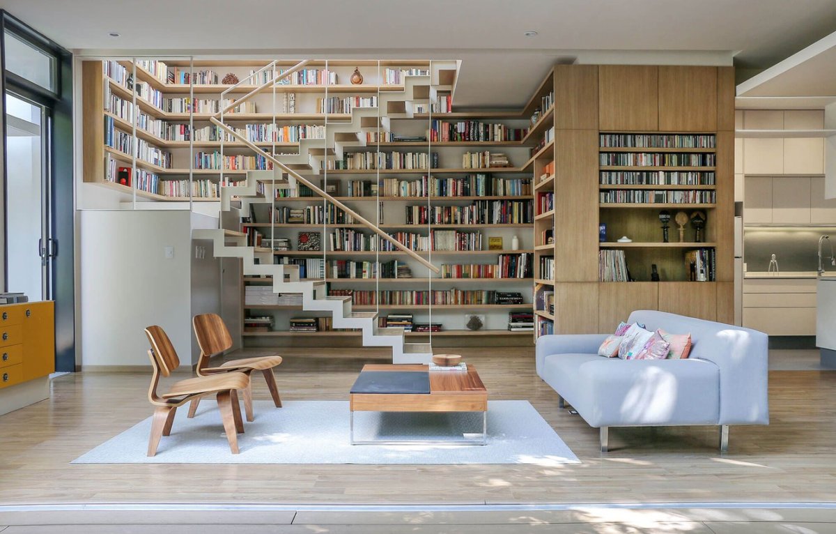 Домашняя библиотека интерьер