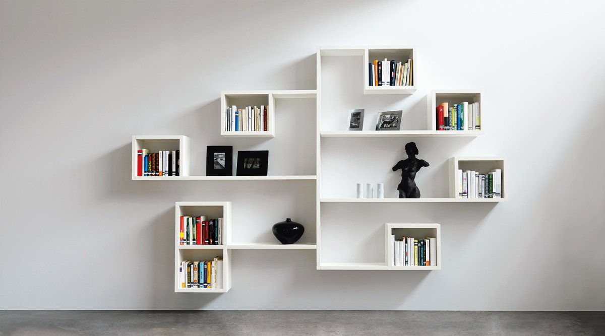 Полки настенные разноцветные