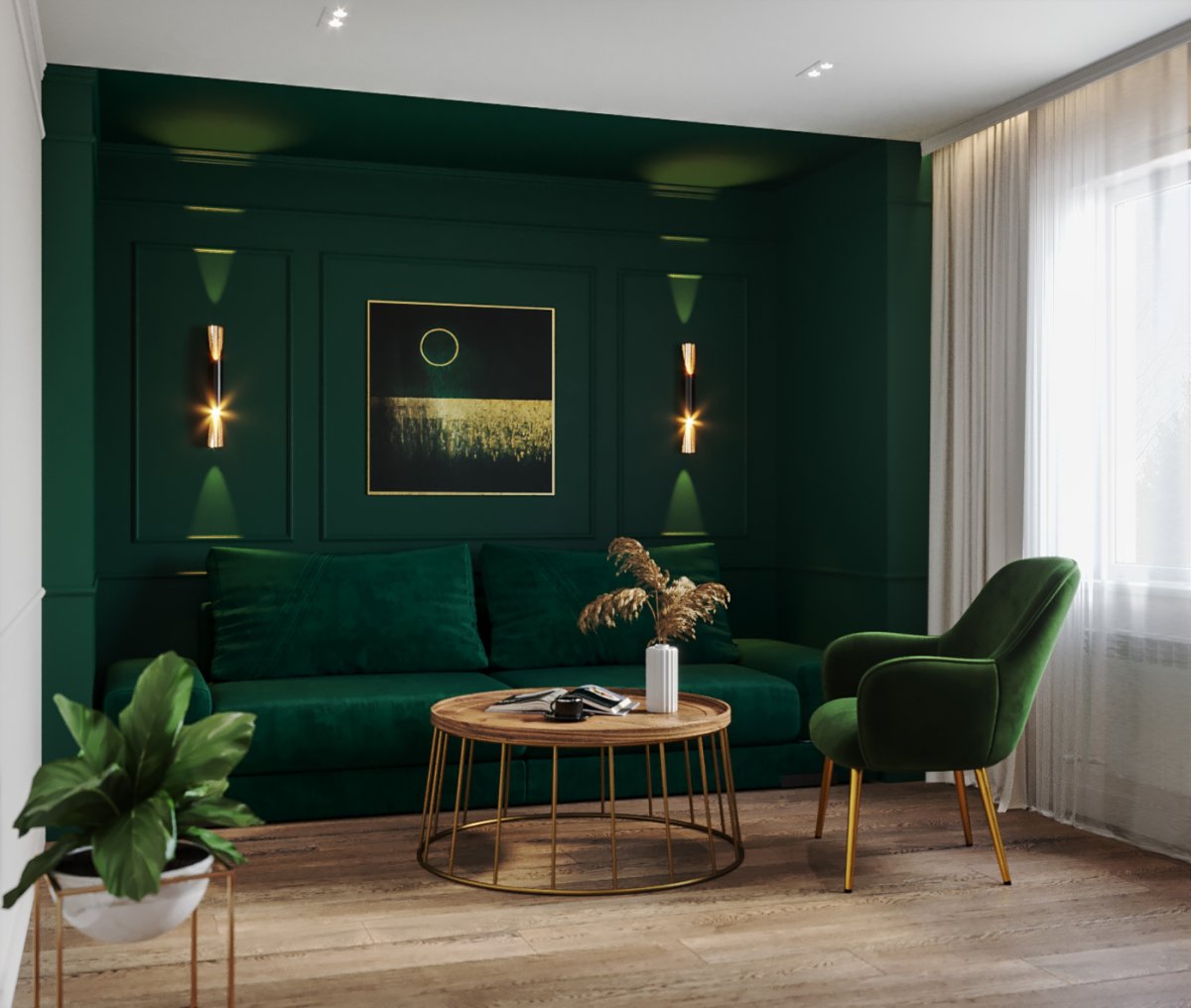 Изумрудные оттенки Dulux