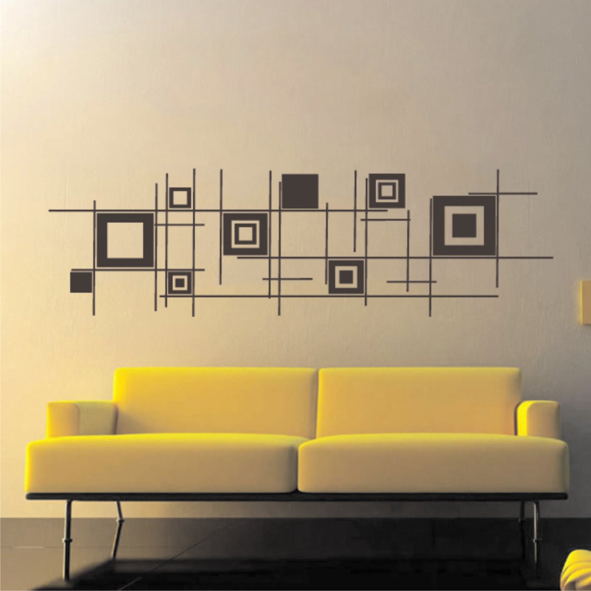 Декор стены за диваном Минимализм