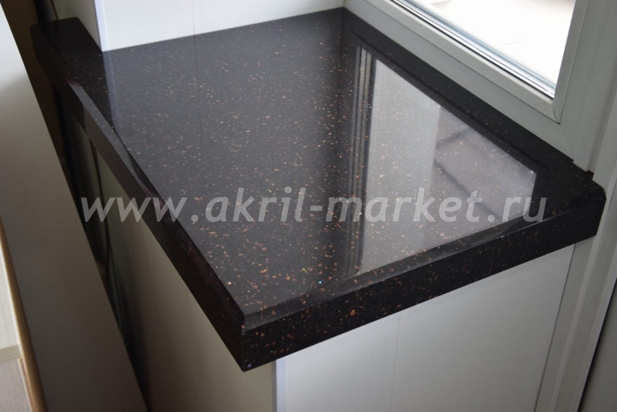 Подоконники из акрилового камня corian