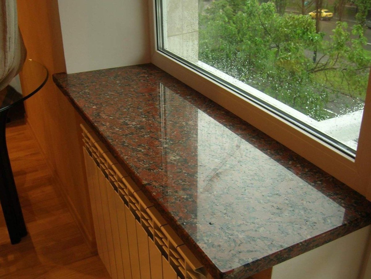 Красивые подоконники из искусственного камня