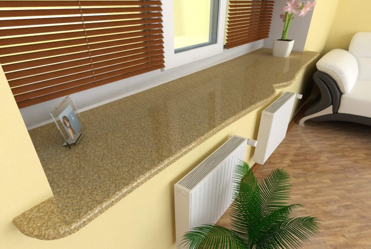 Подоконники из искусственного камня corian