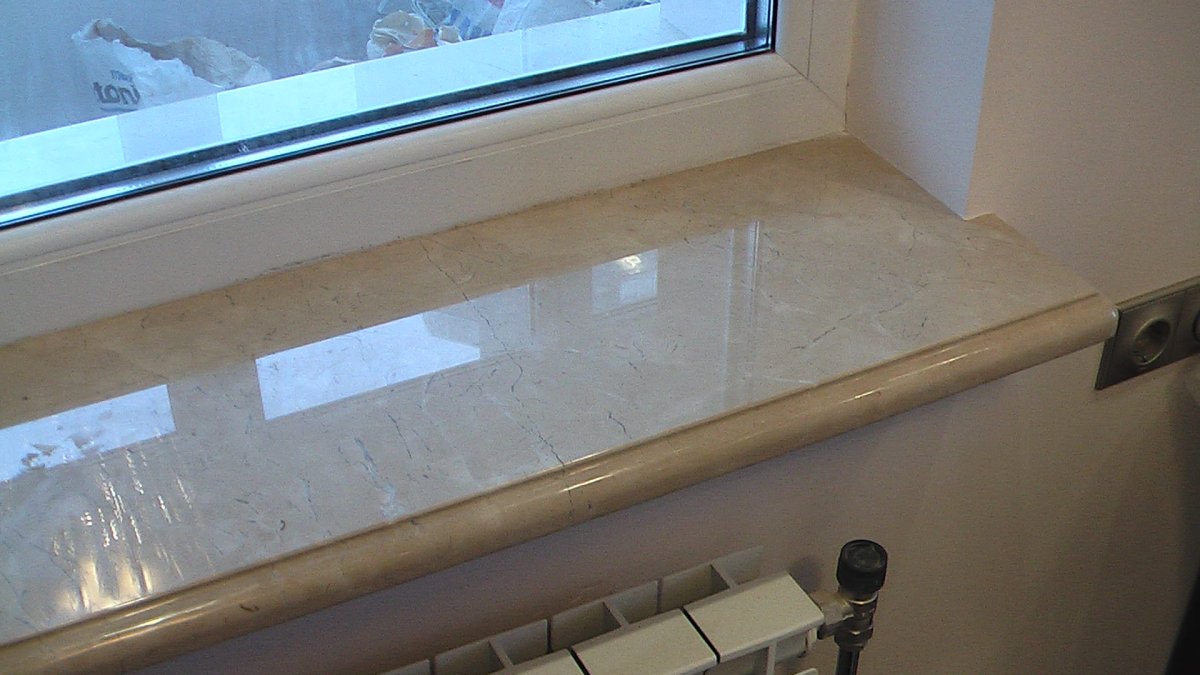 Подоконники из искусственного камня corian