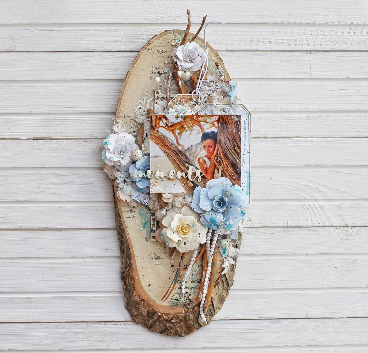 Декупаж на спиле дерева