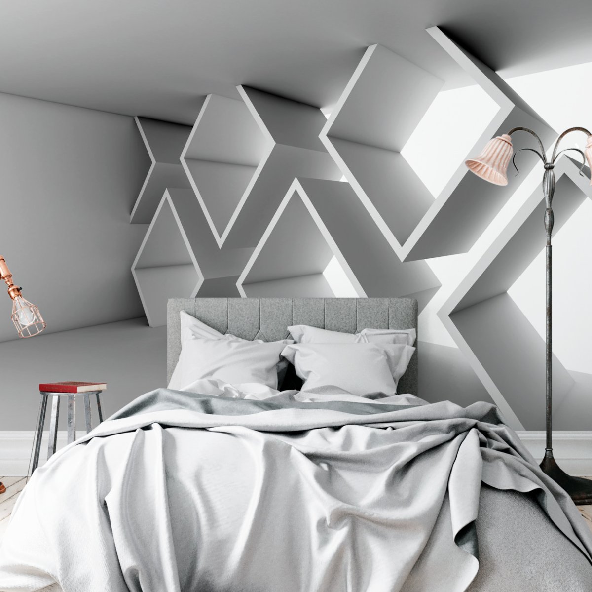 Геометрический декор стен