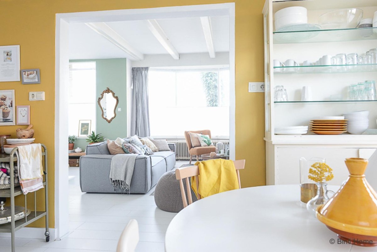 Интерьер в медовых тонах