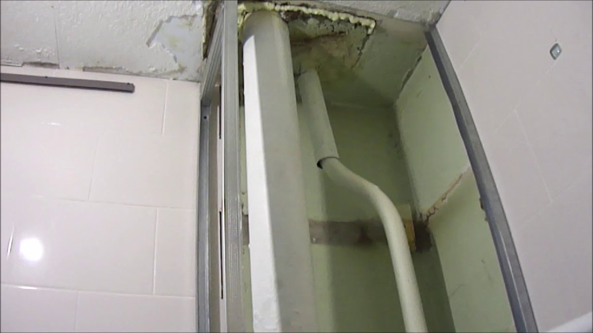 Короб для труб в ванной