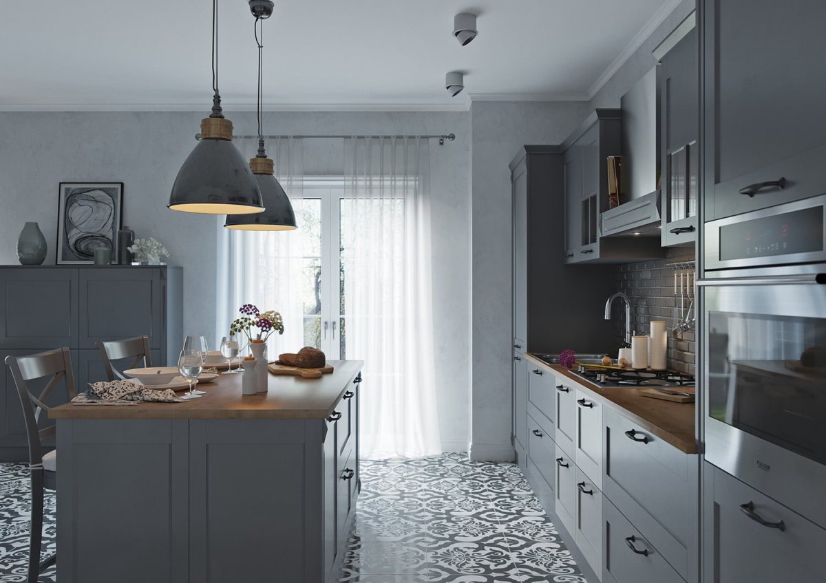 Grey Softwood кухня