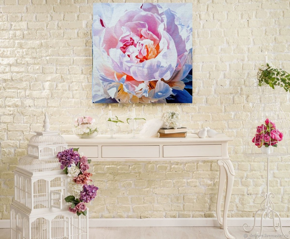 Пионы в интерьере