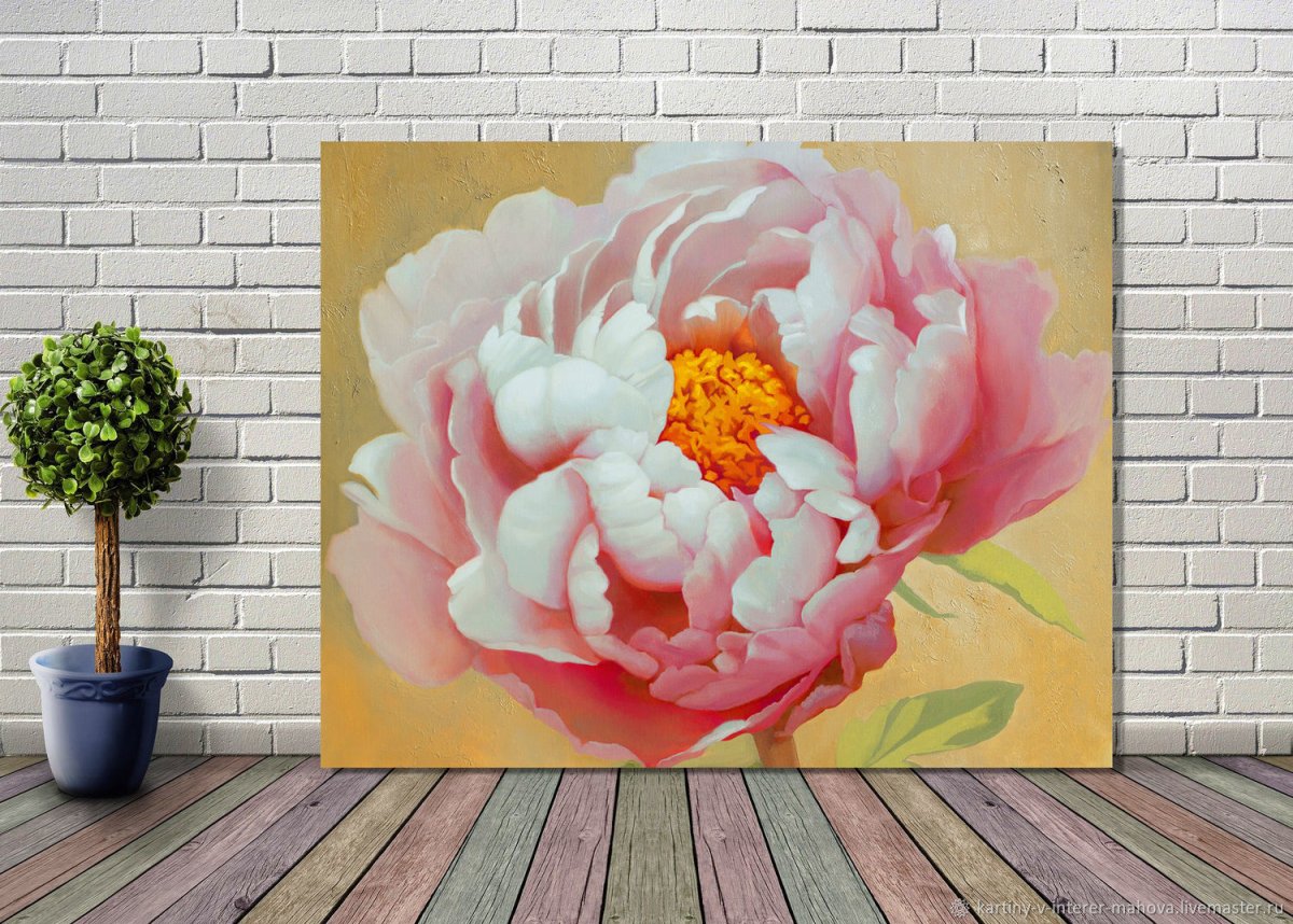 Триптих пионы