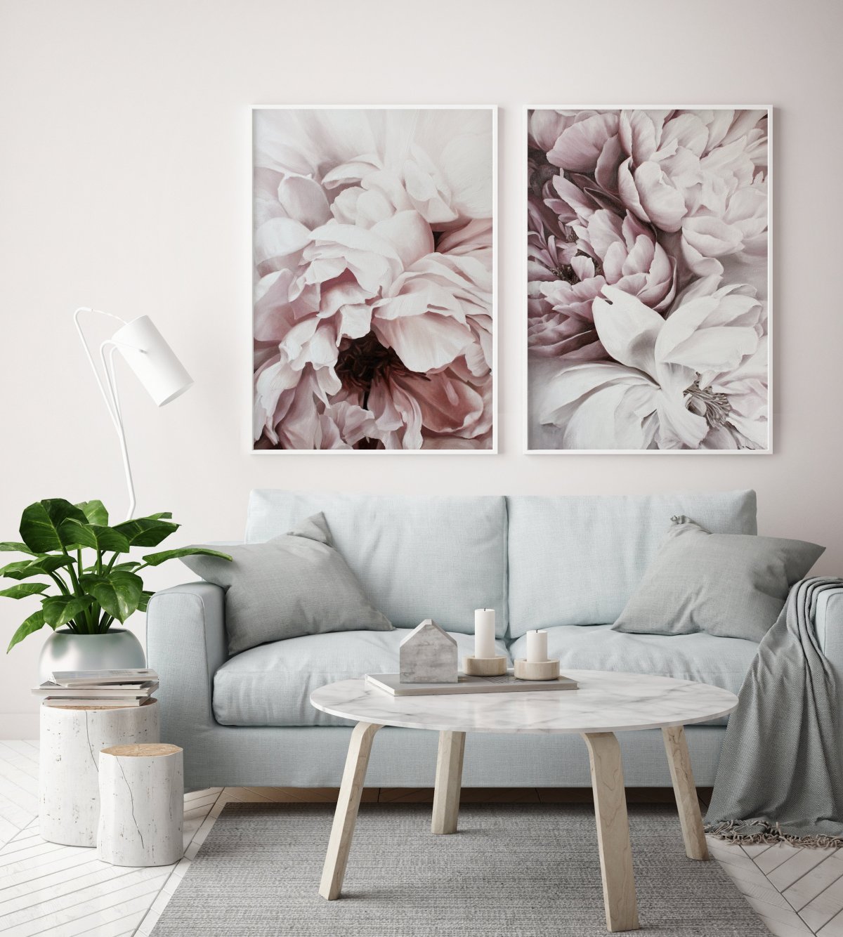 Пионы в интерьере