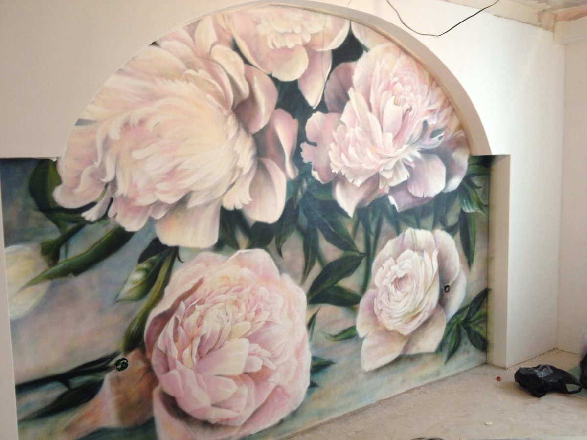 Картины с пионами для спальни