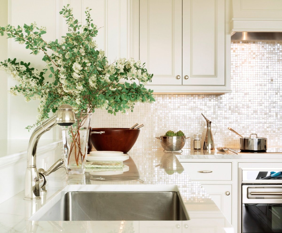 Плитка перламутровая на фартук