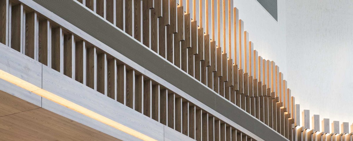 Вертикальные ламели в интерьере