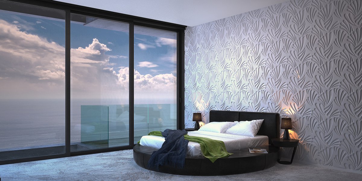 Зеркало ромбами с фацетом