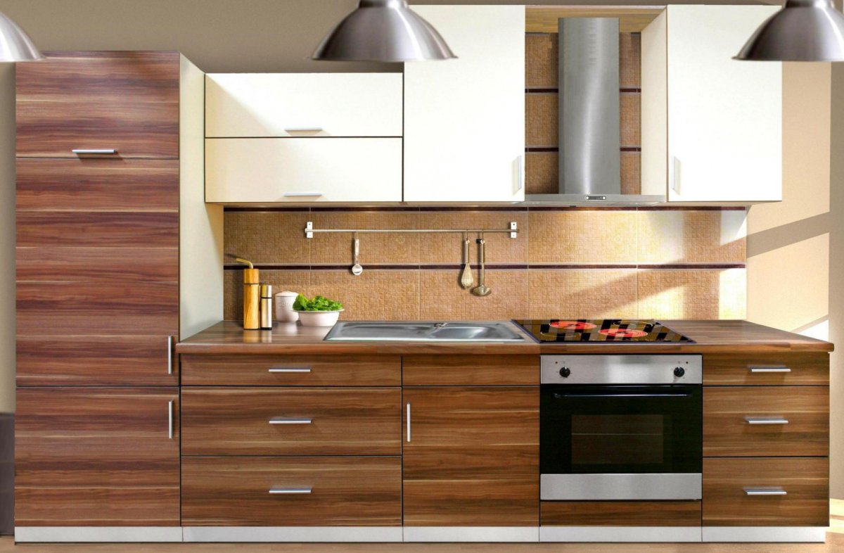 Гарнитур с фасадом под дерево