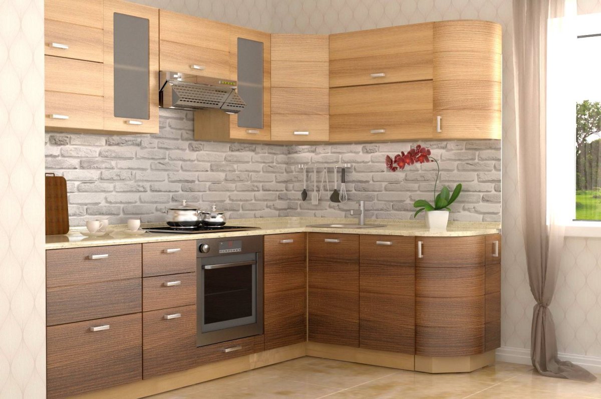 Кухни фасады Арпа под дерево