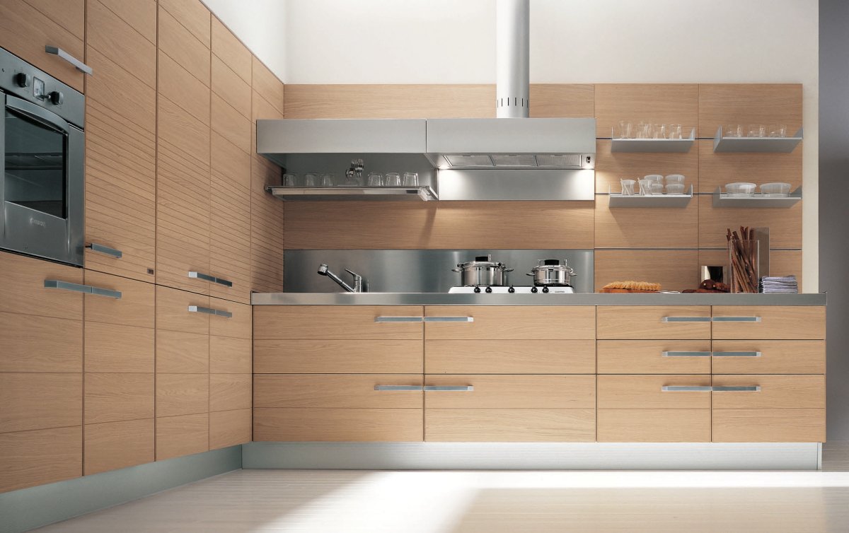 Кухни Модерн дерево