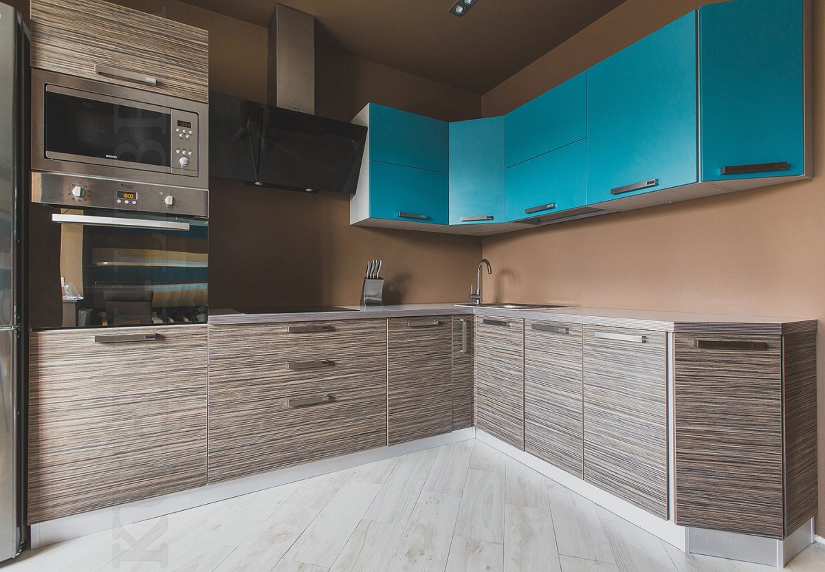 Кухня шпон американский орех