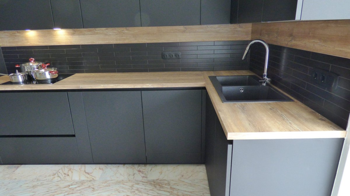 Столешница Fenix NTM С интегрированной мойкой