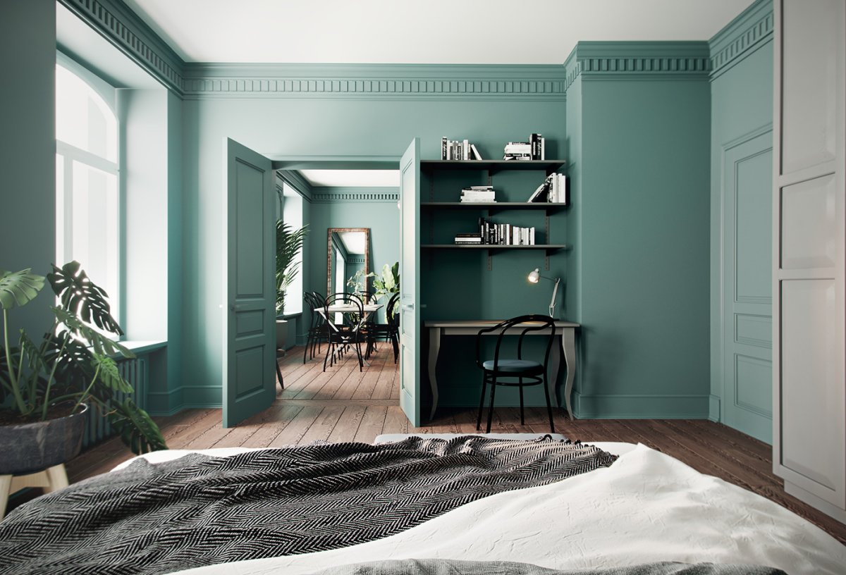 Изумрудные оттенки Dulux