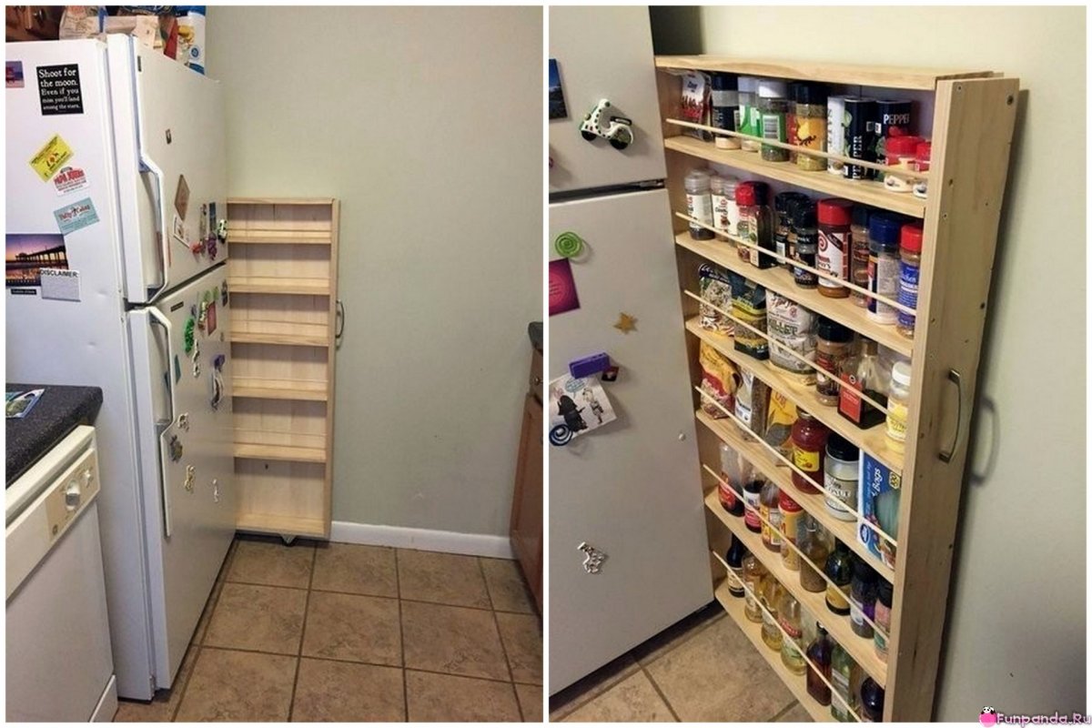 Двойные выдвигающиеся полки