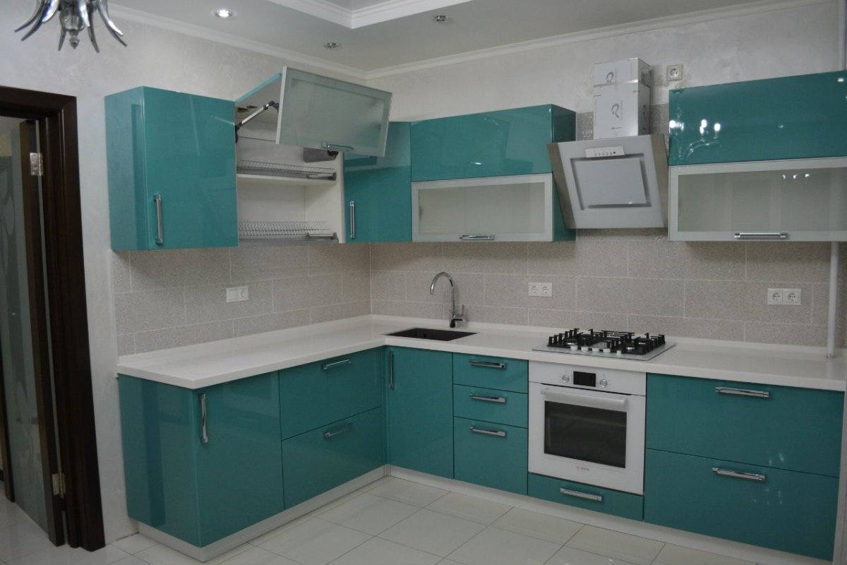 Кухни Боровичи шторм глянец