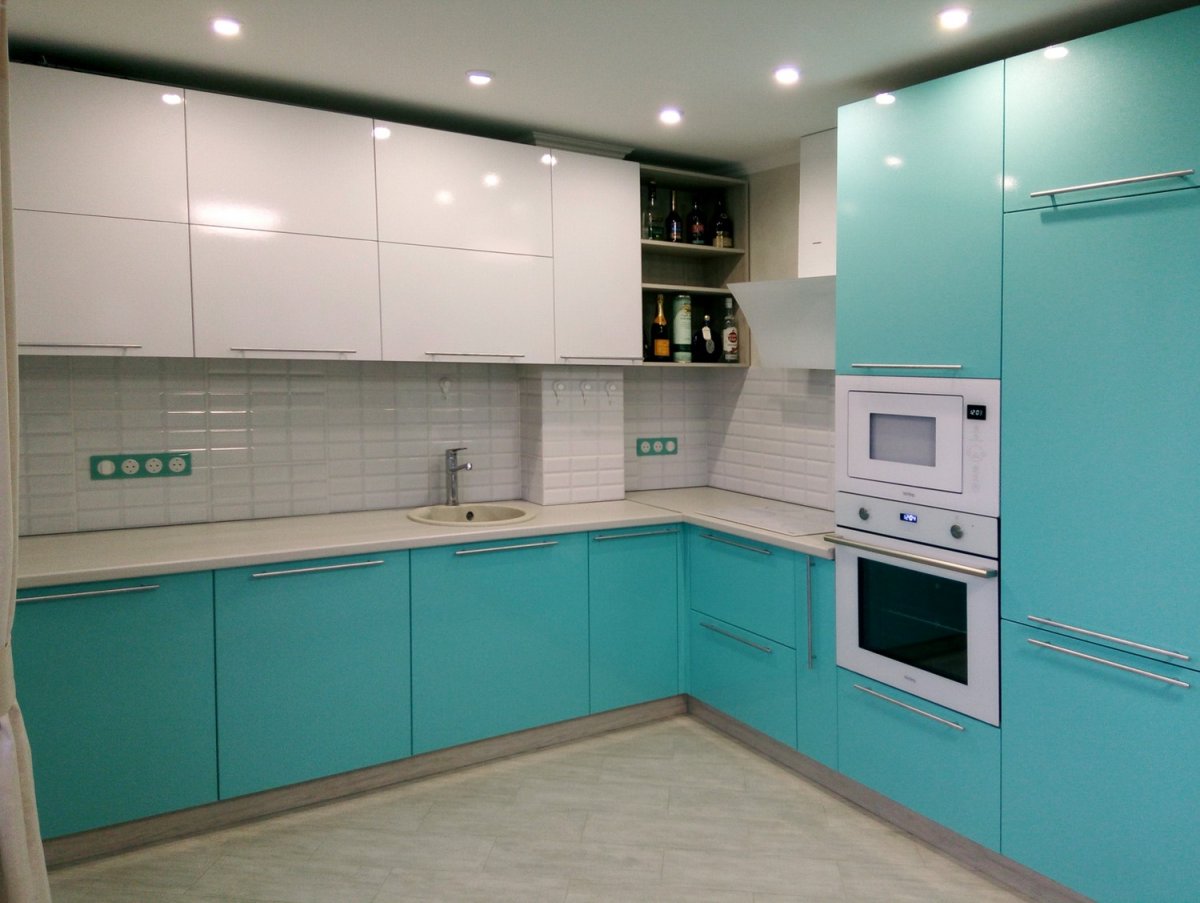 Кухня эмаль светлая