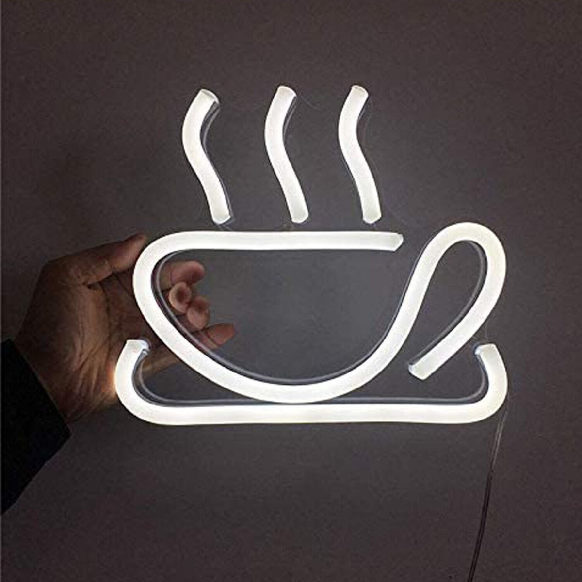 Неоновая вывеска на стене