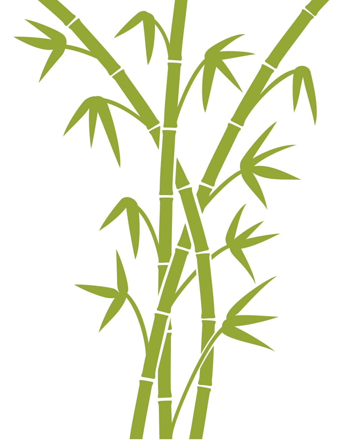 Наклейки на стену бамбук вектор