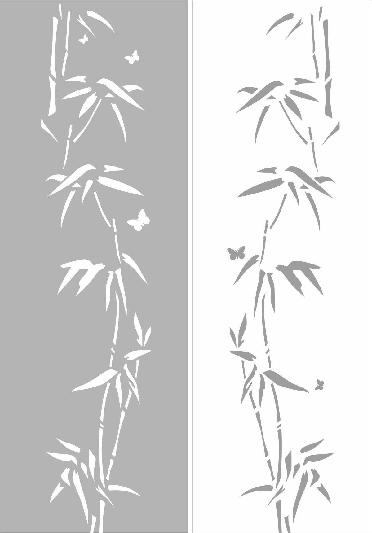 Трафарет бамбук