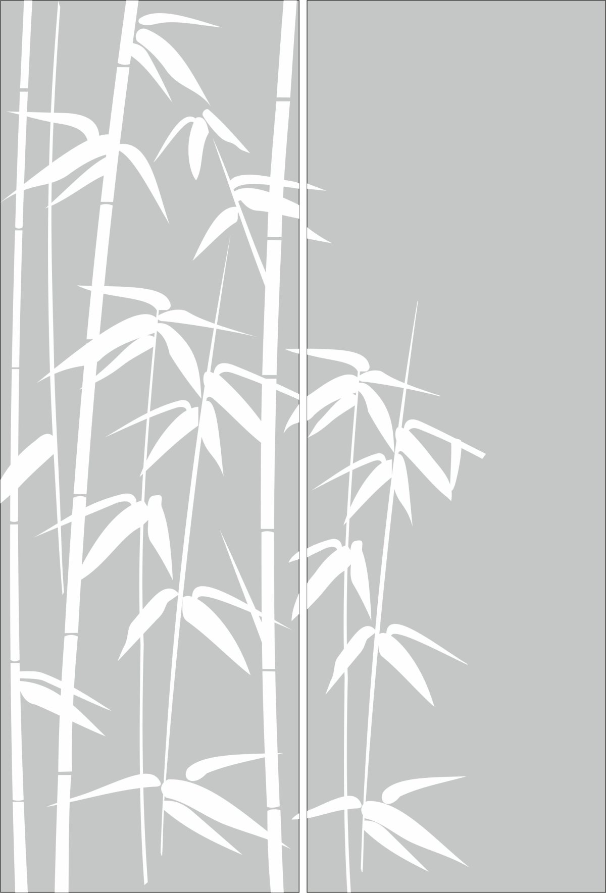 Бамбук на стене в интерьере нарисовать