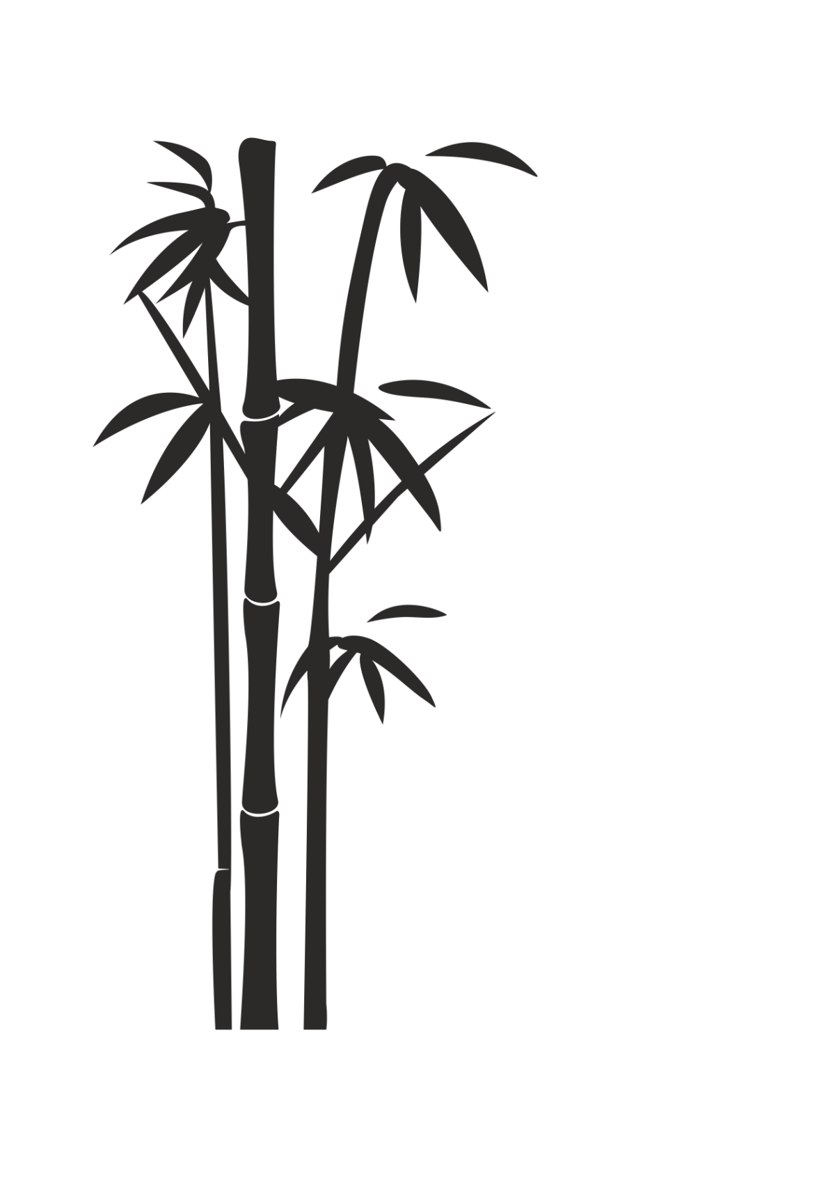 Трафарет бамбук