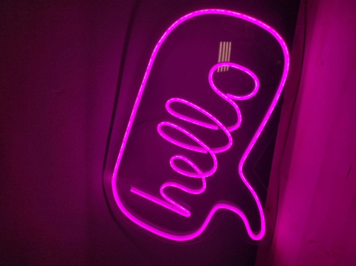 3д неоновая вывеска