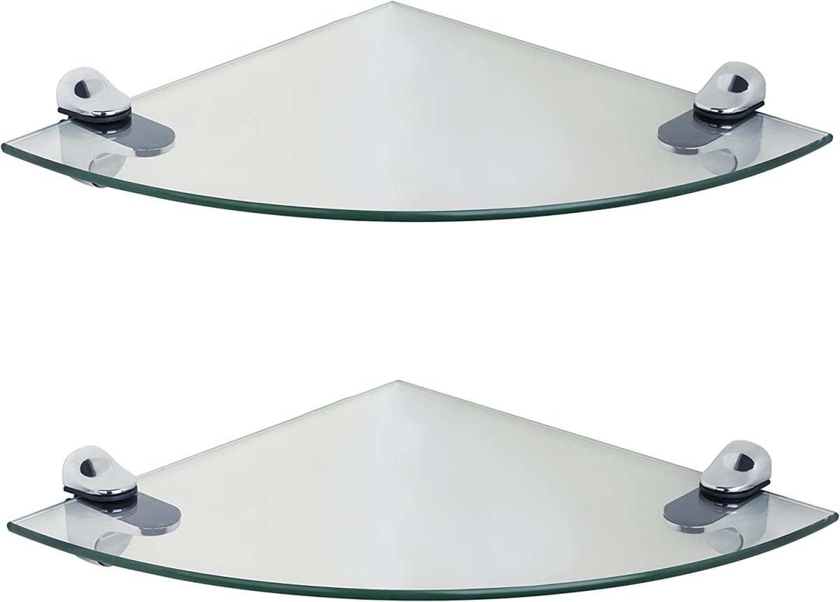 Полка стеклянная угловая