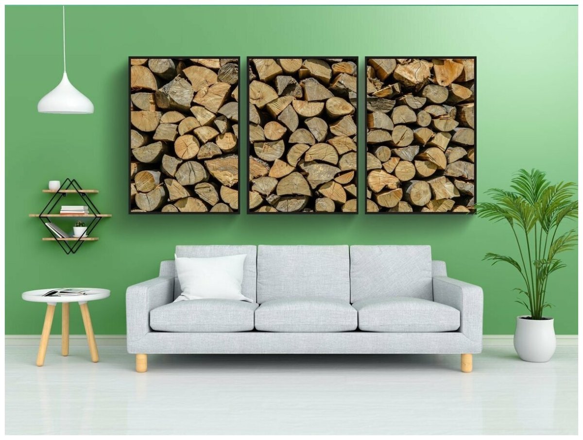 Постер дрова 60х90 в тубусе