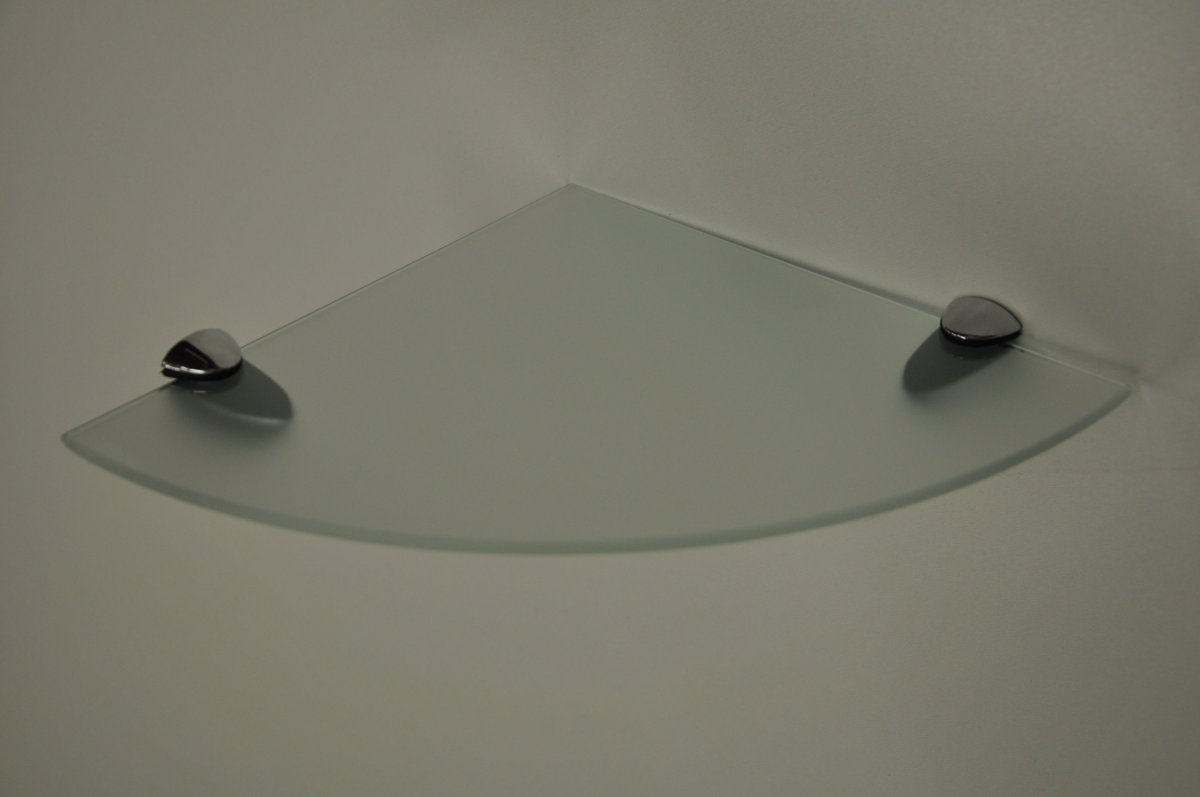 Полка треугольная стеклянная