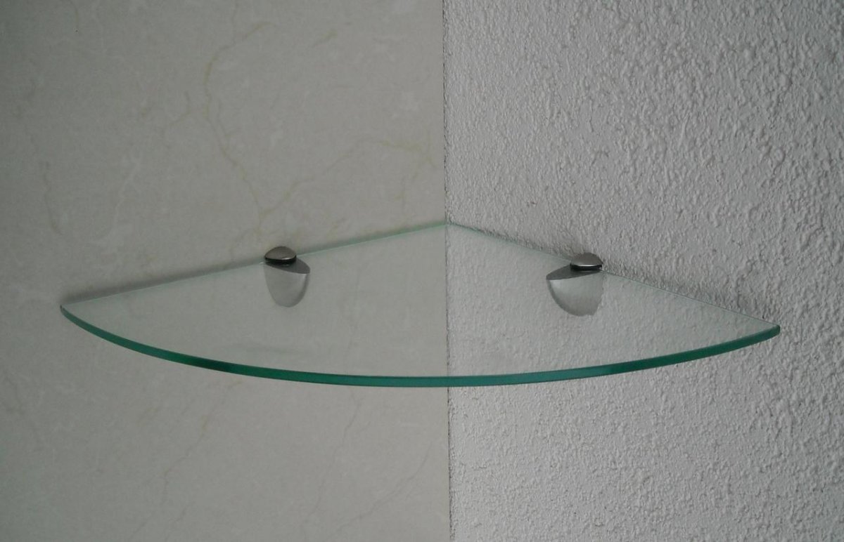 Крепление для стеклянных полок к стене