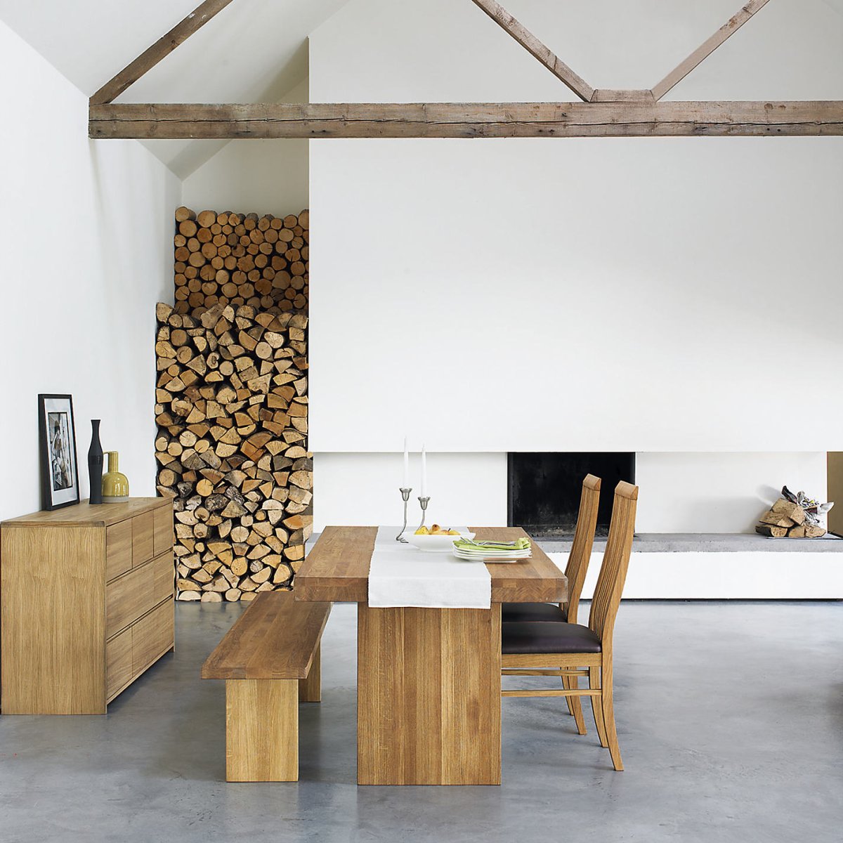 Необычная отделка стен деревом