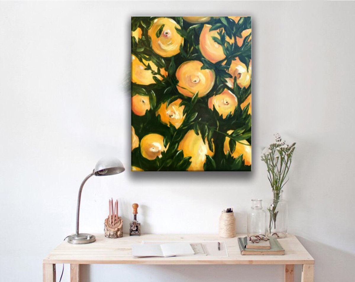 Интерьерная живопись лимоны