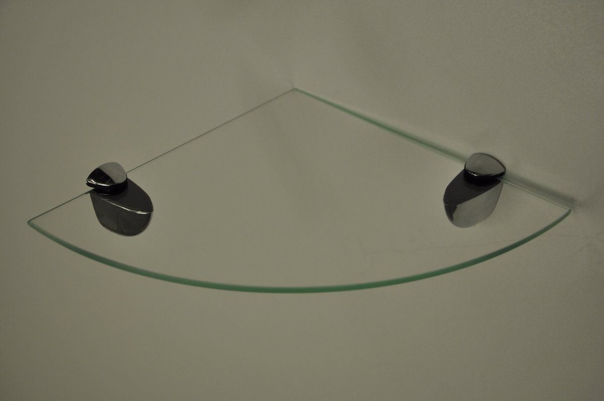 Крепёж для стеклянных полок к стене