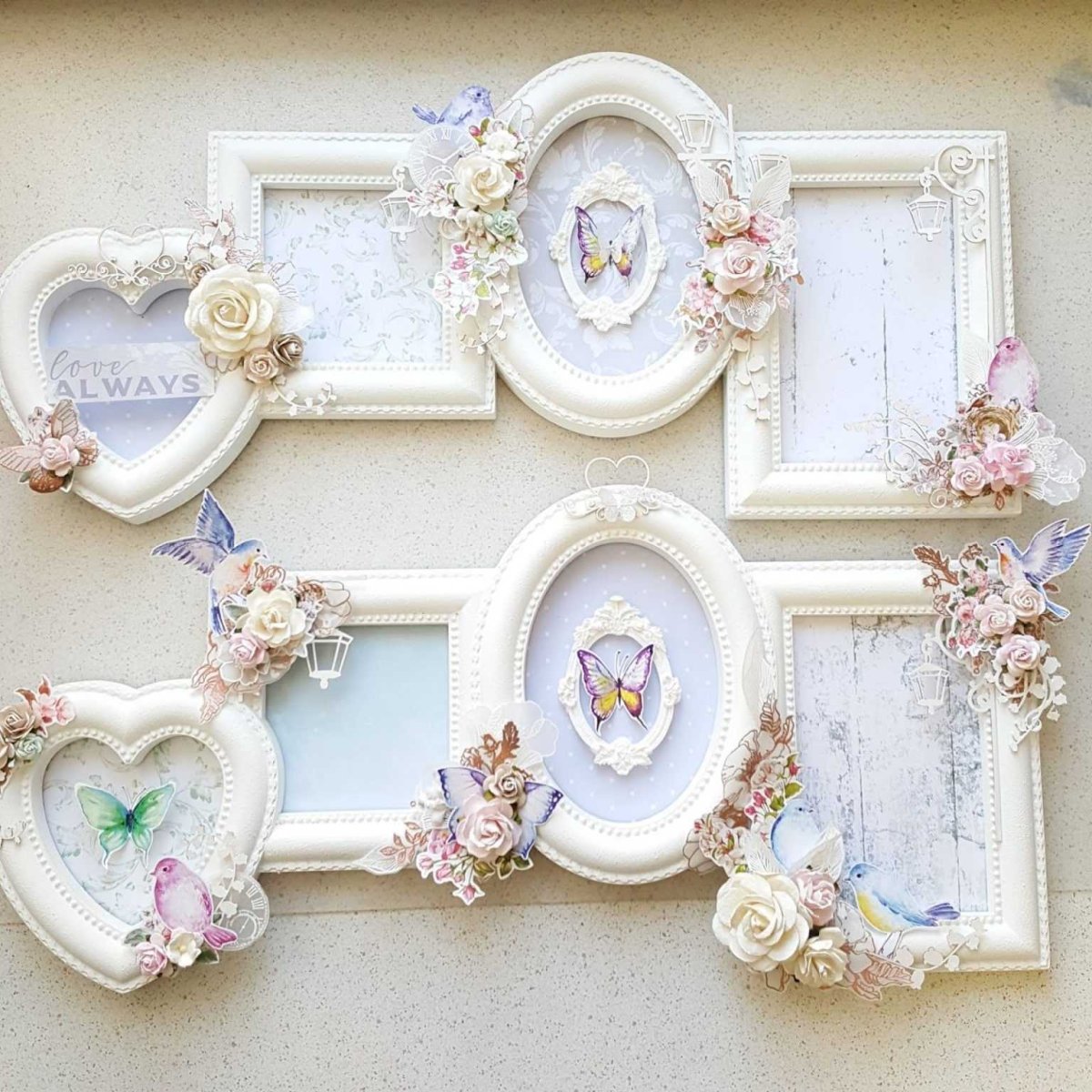 Фоторамки в стиле шебби Шик
