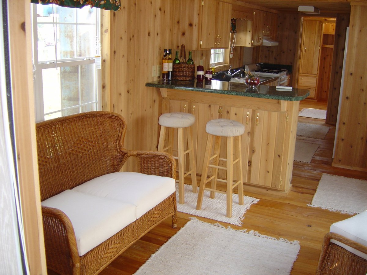 Вагонка на кухне в скандинавском стиле