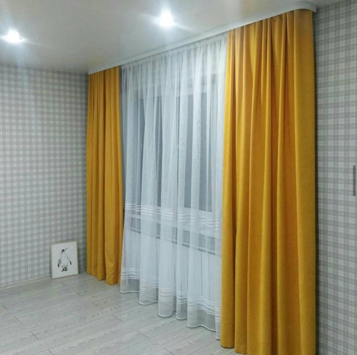 Шторы желтые ТОМДОМ